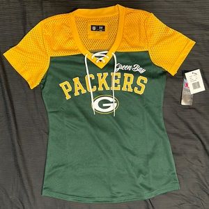 *NWT* NFL Green Bay Packers Lace Up Shirt | Sz S Women’s